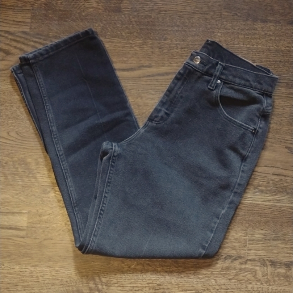 Vintage Riders black straight leg jeans size 8p